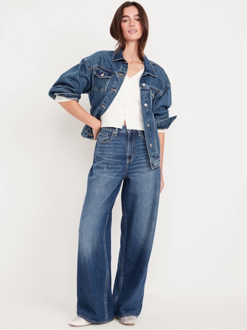 Old Navy Women's High-Rise Wide Leg, Tall